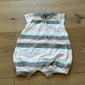 Burt's Bees Striped Romper 0/3m
